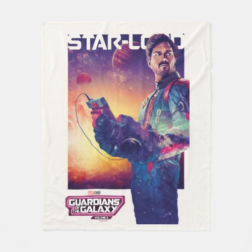 Guardians of the Galaxy Star_Lord Character Poster Fleece Blanket