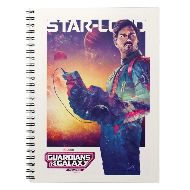 Guardians of the Galaxy Star-Lord Character Poster Notebook (Front)