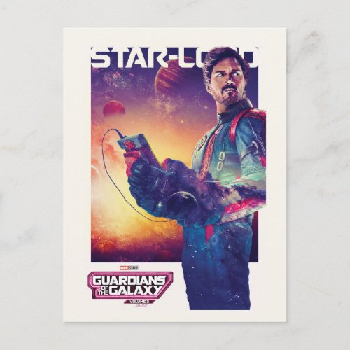 Guardians of the Galaxy Star_Lord Character Poster Postcard