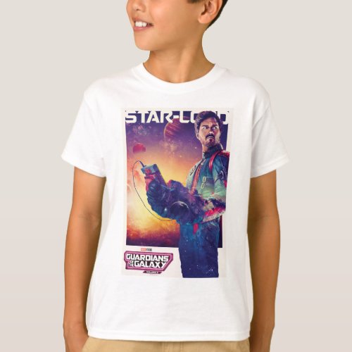 Guardians of the Galaxy Star_Lord Character Poster T_Shirt