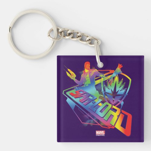 Guardians of the Galaxy  Star_Lord Neon Graphic Keychain