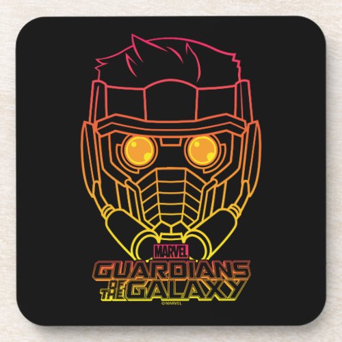 Guardians of the Galaxy  Star_Lord Neon Outline Beverage Coaster