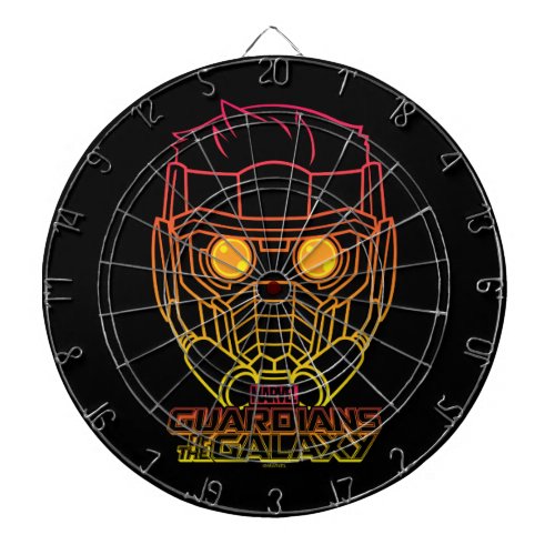 Guardians of the Galaxy  Star_Lord Neon Outline Dartboard