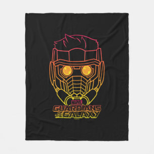 Guardians of the Galaxy Star-Lord Neon Outline Fleece Blanket