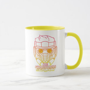 Guardians of the Galaxy   Star-Lord Neon Outline Mug