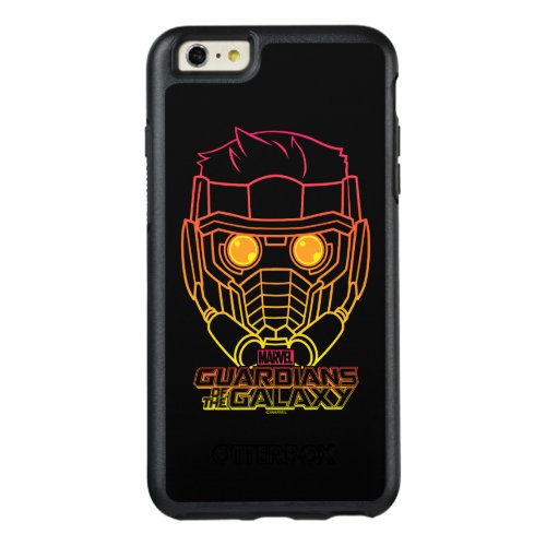 Guardians of the Galaxy  Star_Lord Neon Outline OtterBox iPhone 66s Plus Case
