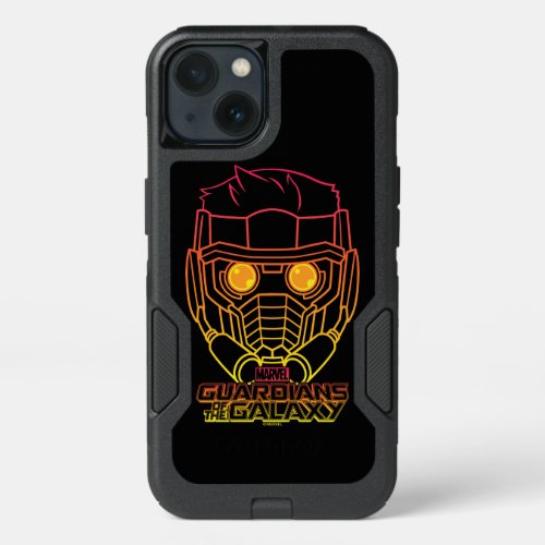 Guardians of the Galaxy  Star_Lord Neon Outline iPhone 13 Case