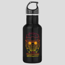 Guardians of the Galaxy | Star-Lord Neon Outline Stainless Steel Water Bottle