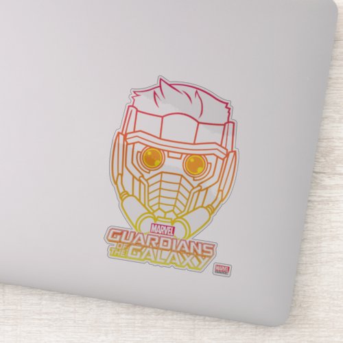 Guardians of the Galaxy  Star_Lord Neon Outline Sticker