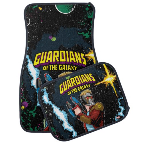 Guardians of the Galaxy  Star_Lord Retro Comic Car Mat