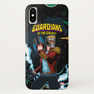 Guardians of the Galaxy Star-Lord Retro Comic iPhone X Case