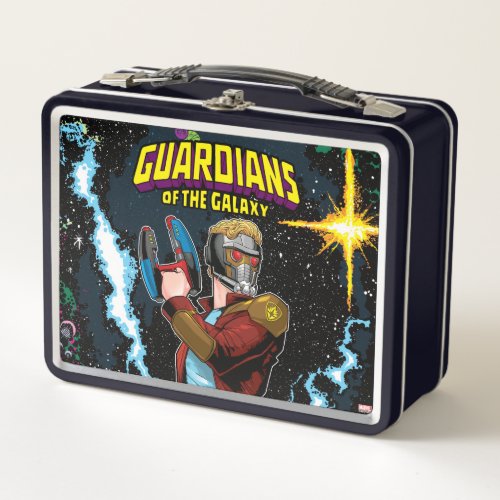 Guardians of the Galaxy  Star_Lord Retro Comic Metal Lunch Box
