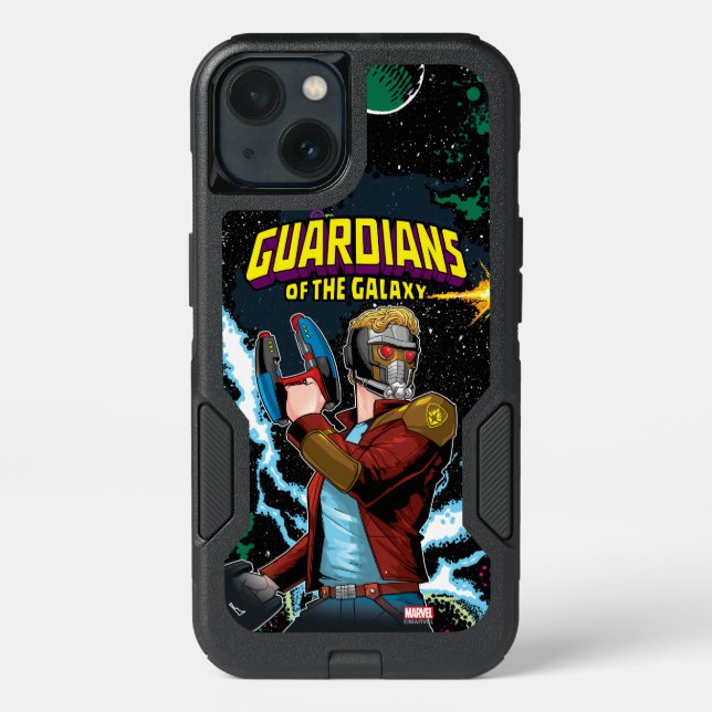 Guardians of the Galaxy | Star-Lord Retro Comic Otterbox iPhone Case (Back)
