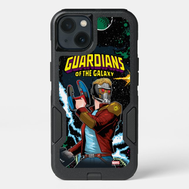 Guardians of the Galaxy | Star-Lord Retro Comic Otterbox iPhone Case (Back)