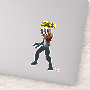 Guardians of the Galaxy Star-Lord Retro Comic Sticker