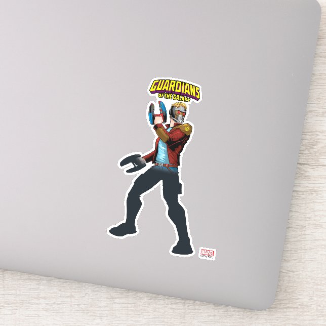 Guardians of the Galaxy | Star-Lord Retro Comic Sticker (Detail)