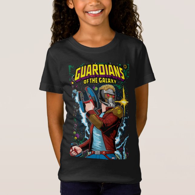 Guardians of the Galaxy | Star-Lord Retro Comic T-Shirt (Front)