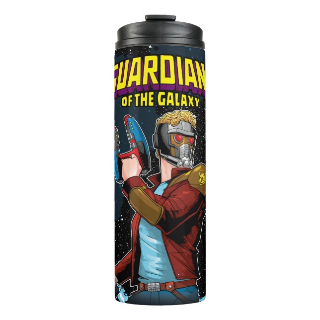 Guardians of the Galaxy | Star-Lord Retro Comic Thermal Tumbler (Front)