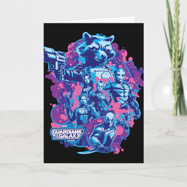 Guardians of the Galaxy Stylized Team Graphic Card (Front)
