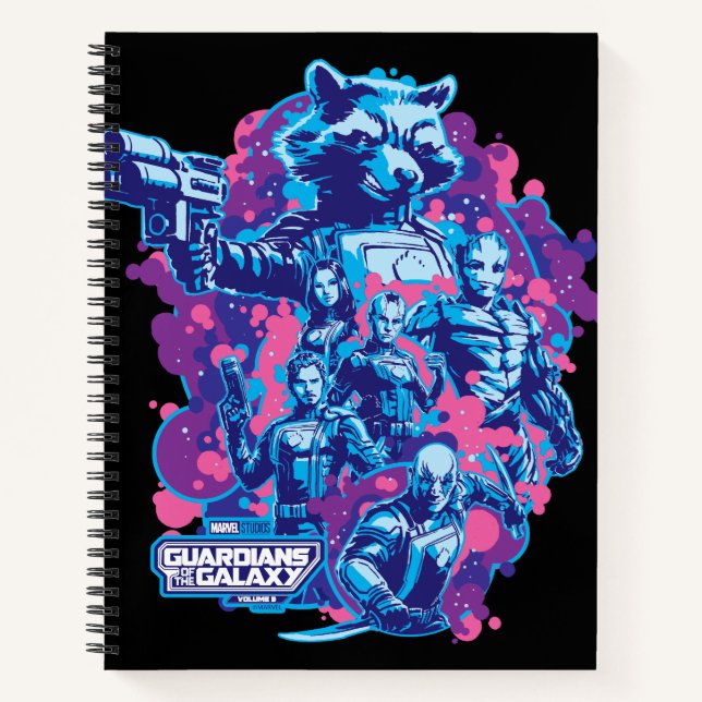 Guardians of the Galaxy Stylized Team Graphic Notebook (Front)