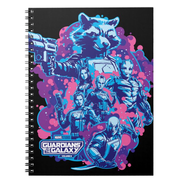 Guardians of the Galaxy Stylized Team Graphic Notebook (Front)