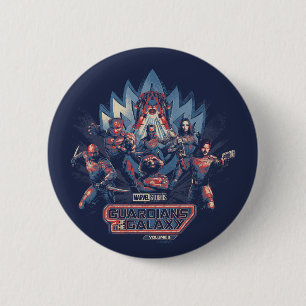 Guardians of the Galaxy Team Charge With Logo Button
