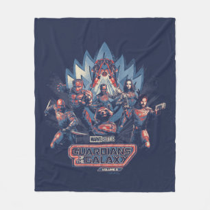 Guardians of the Galaxy Team Charge With Logo Fleece Blanket