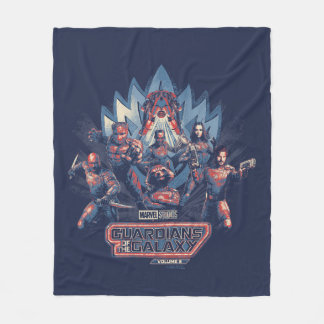 Guardians of the Galaxy Team Charge With Logo Fleece Blanket