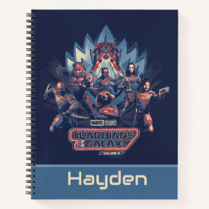 Guardians of the Galaxy Team Charge With Logo Notebook