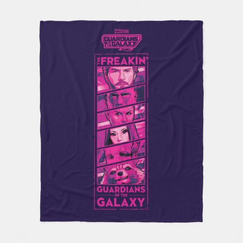 Guardians of the Galaxy Team Eyes Closeup Graphic Fleece Blanket