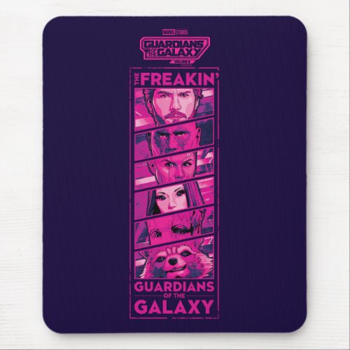 Guardians of the Galaxy Team Eyes Closeup Graphic Mouse Pad