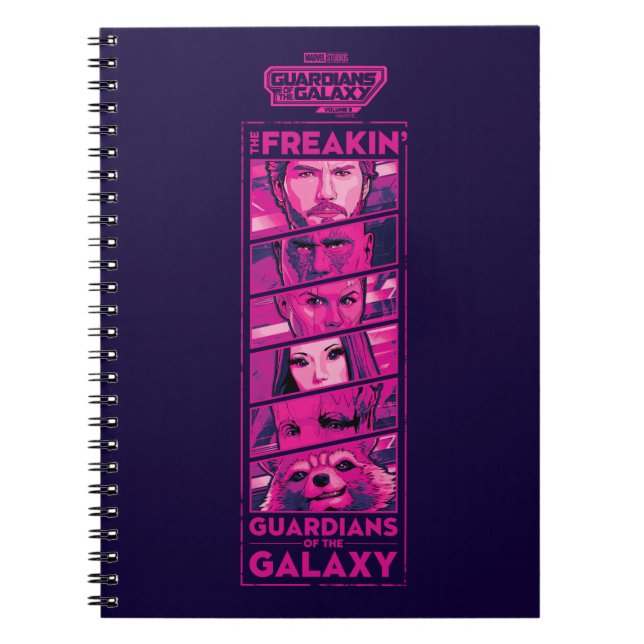 Guardians of the Galaxy Team Eyes Closeup Graphic Notebook (Front)