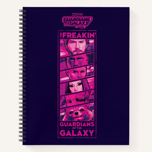 Guardians of the Galaxy Team Eyes Closeup Graphic Notebook (Front)