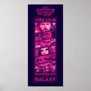 Guardians of the Galaxy Team Eyes Closeup Graphic Poster