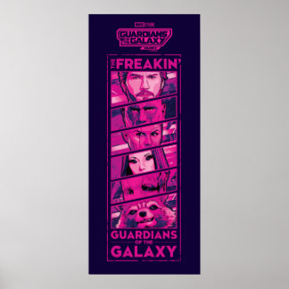 Guardians of the Galaxy Team Eyes Closeup Graphic Poster