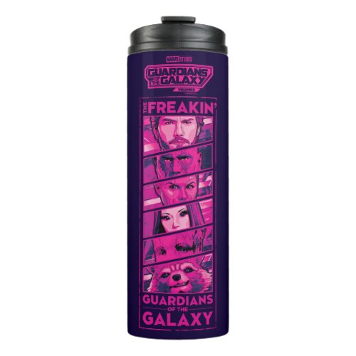 Guardians of the Galaxy Team Eyes Closeup Graphic Thermal Tumbler