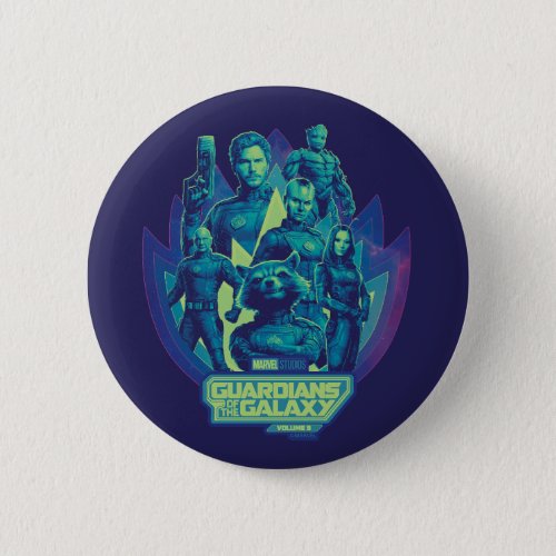 Guardians of the Galaxy Team In Emblem Graphic Button