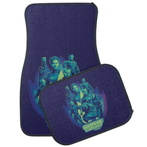 Guardians of the Galaxy Team In Emblem Graphic Car Floor Mat