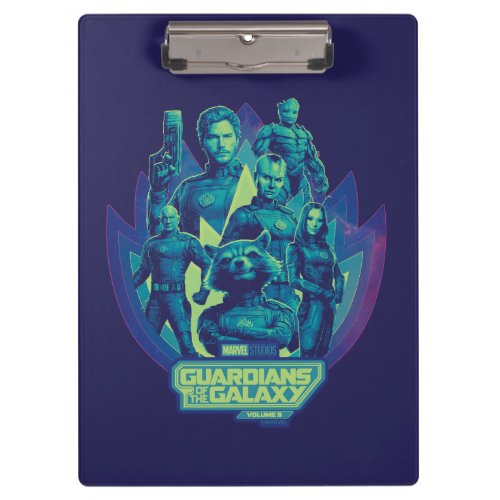 Guardians of the Galaxy Team In Emblem Graphic Clipboard