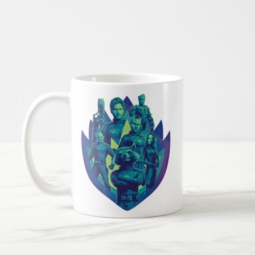 Guardians of the Galaxy Team In Emblem Graphic Coffee Mug