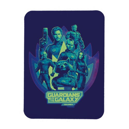 Guardians of the Galaxy Team In Emblem Graphic Magnet