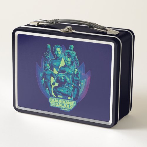 Guardians of the Galaxy Team In Emblem Graphic Metal Lunch Box