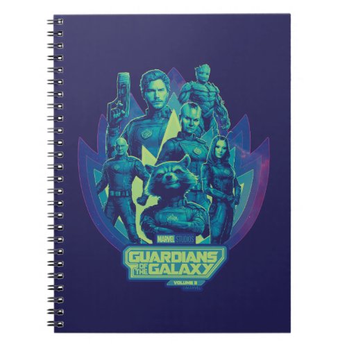 Guardians of the Galaxy Team In Emblem Graphic Notebook