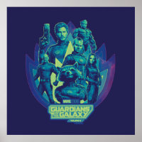 Guardians of the Galaxy Team In Emblem Graphic