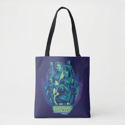 Guardians of the Galaxy Team In Emblem Graphic Tote Bag