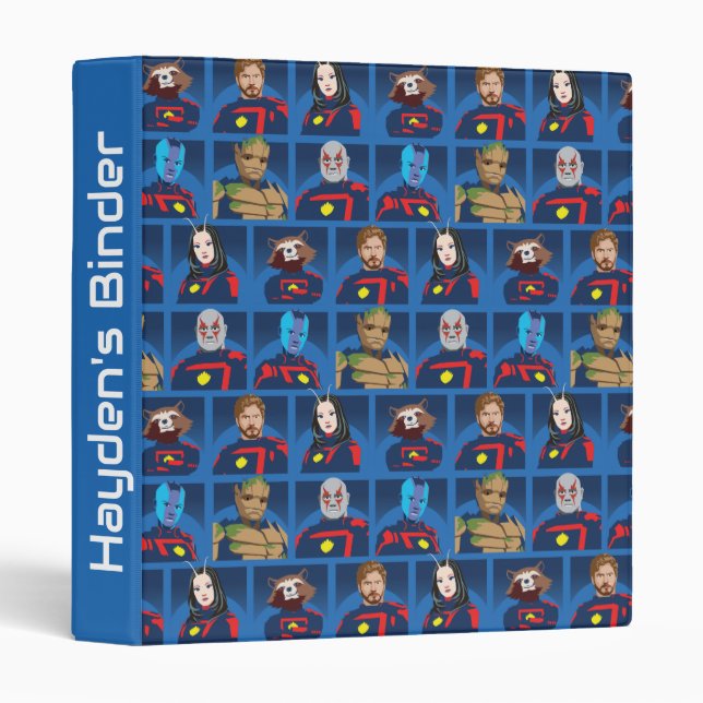 Guardians of the Galaxy Team Profile Lineup 3 Ring Binder (Front/Spine)