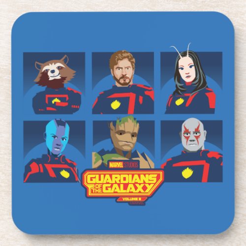 Guardians of the Galaxy Team Profile Lineup Beverage Coaster
