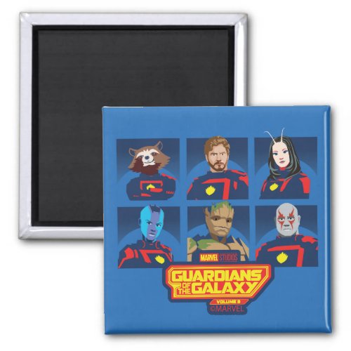 Guardians of the Galaxy Team Profile Lineup Magnet