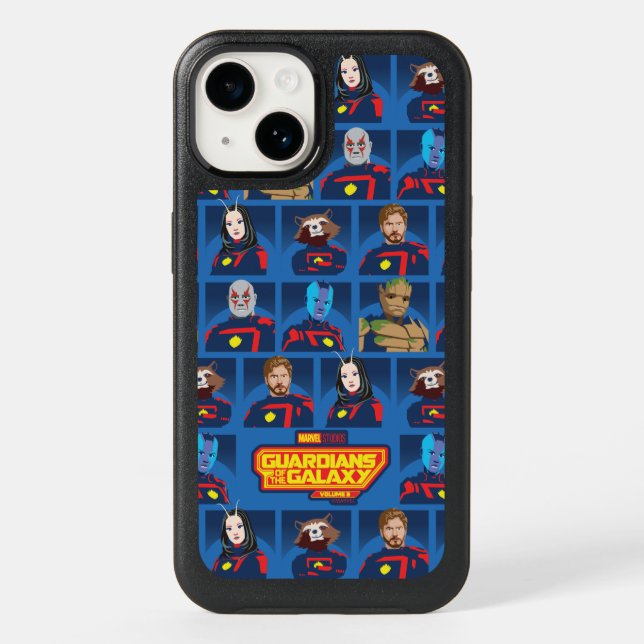 Guardians of the Galaxy Team Profile Lineup Otterbox iPhone Case (Back)