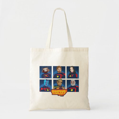 Guardians of the Galaxy Team Profile Lineup Tote Bag